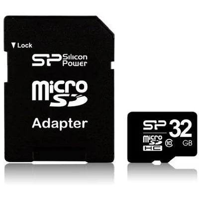 Card de Memorie Micro SDHC 32GB Clasa 10 + Adaptor SD