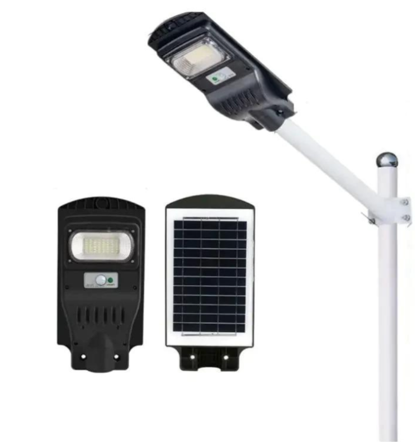 Lampa Solară Stradală IP66 cu Senzor de Mișcare, 50W și 6500K - Inclus Suport Metalic