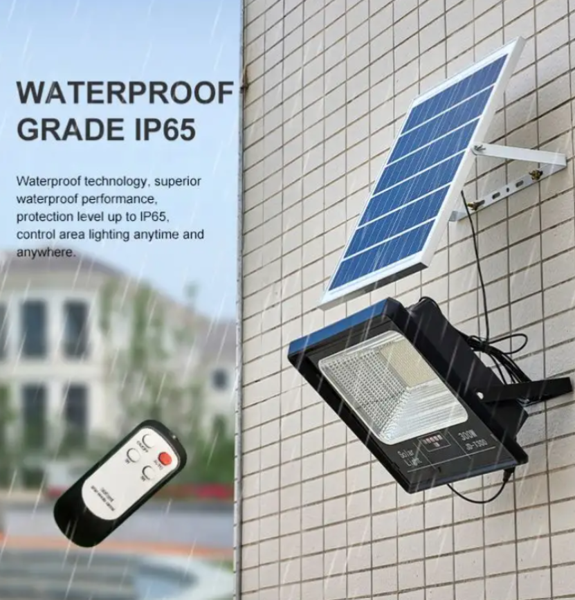 Proiector LED Jortan cu Panou Solar de 500W și Telecomandă, Indicator de Baterie, IP66 + CADOU SURPRIZA