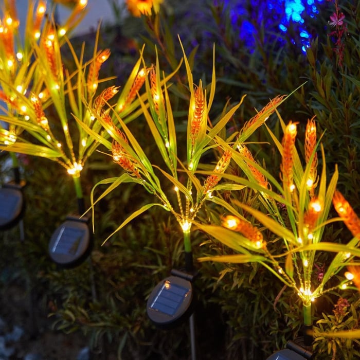 Set 2 Lampi Solare Decorative Spice de Grau M374-16, 60cm, IP66, LED cu Senzor Lumina