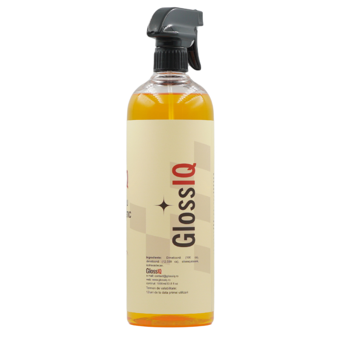 Spray Luciu pentru Plastic IQ13 – Restaurator ornamente exterioare, 1000 ml + CADOU