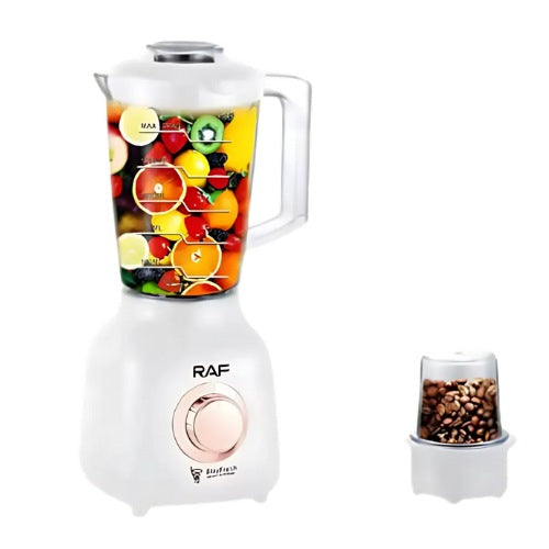 Blender Electric RAF R.2853W cu Râșniță de Cafea - 1500ML, 1000W, Alb
