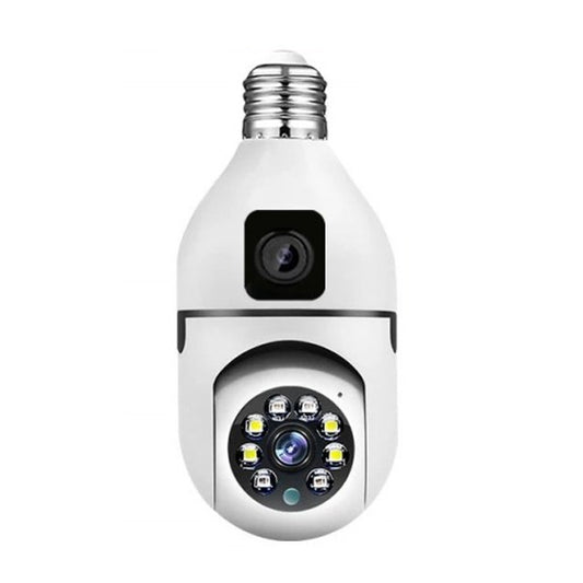 Jortan JTZ-9696PROB: Cameră Supraveghere Duală Tip Bec, HD, WiFi, Vedere 360° Full Color + CADOU SURPRIZA