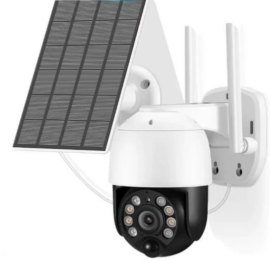 Camera de Supraveghere Solară Jortan JT-8181XM – Ultra-Performantă, 3MP, WiFi, Viziune Nocturnă cu Infraroșu și Integrare ICSEE