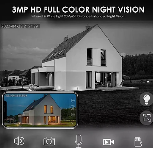 Camera de Supraveghere Solară Jortan JT-8181XM – Ultra-Performantă, 3MP, WiFi, Viziune Nocturnă cu Infraroșu și Integrare ICSEE