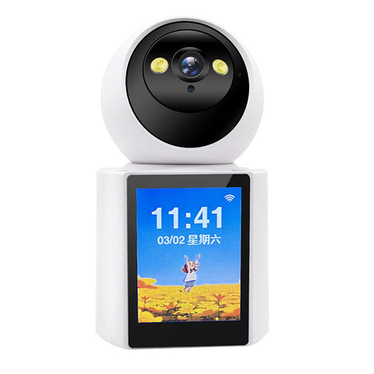 Camera IP de Interior cu Display, Viziune Nocturnă și Apel Video – 2MP HD, Control PTZ și Alerte pe Telefon