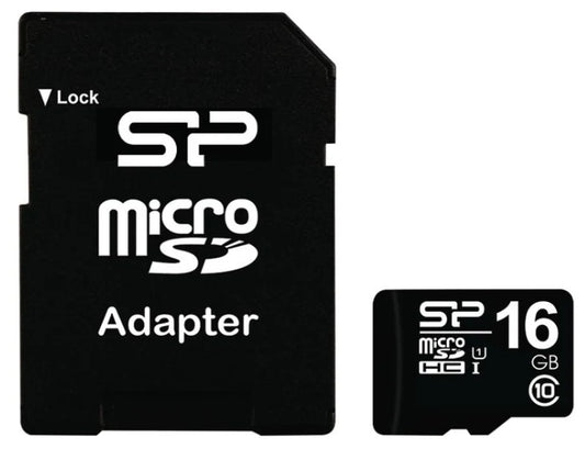 Card de Memorie Micro SDHC 16GB Clasa 10 + Adaptor SD