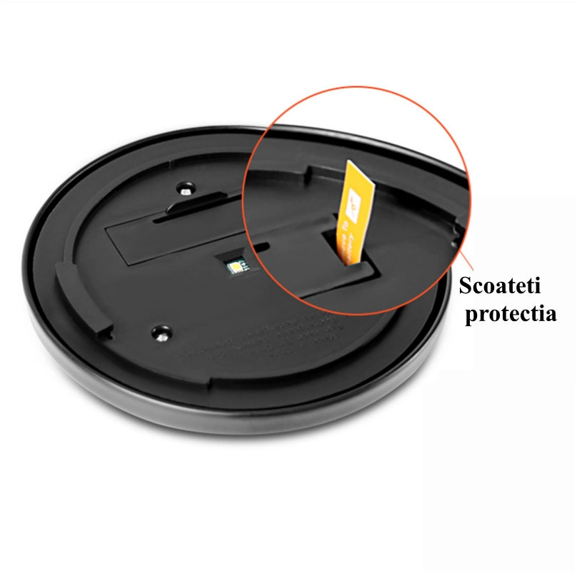 Set Elegant de 4 Lămpi Solare Bari din Sticlă și Metal cu Acumulator Incorporat