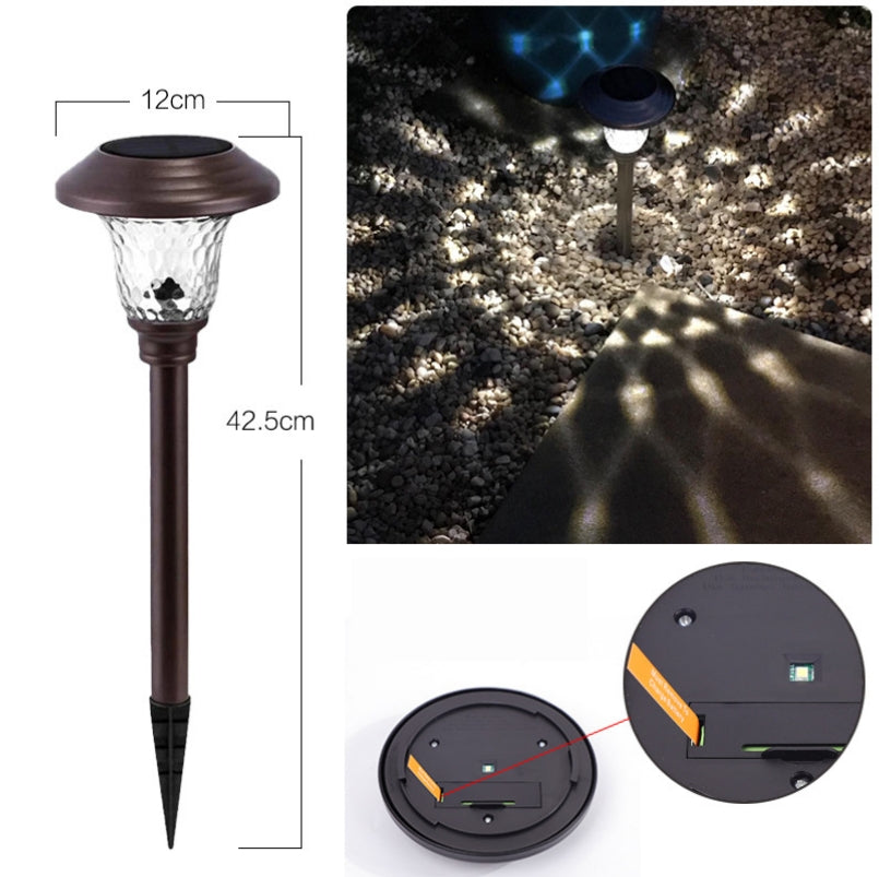 Set Elegant de 4 Lămpi Solare Bari din Sticlă și Metal cu Acumulator Incorporat