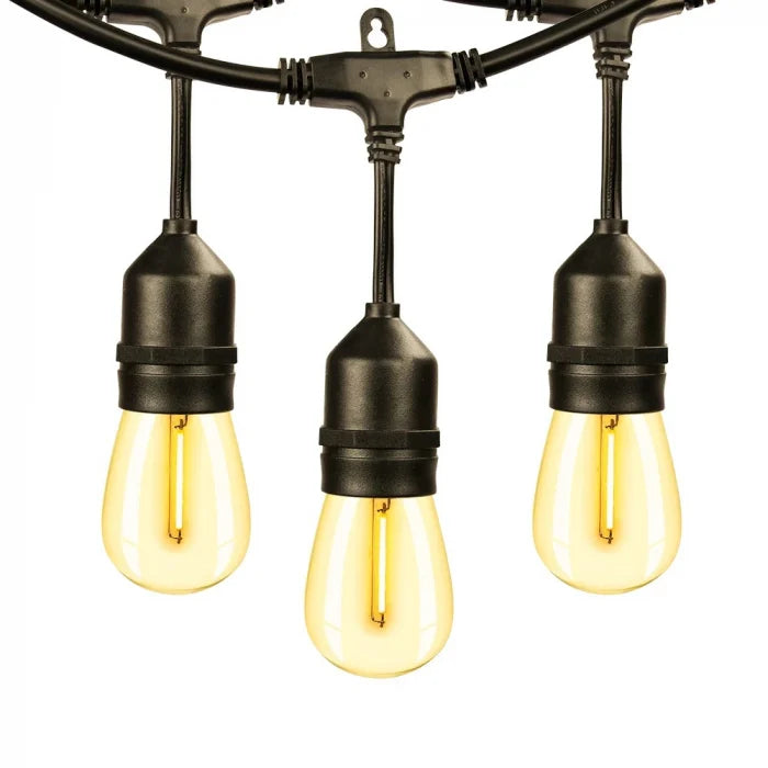 Ghirlanda Led, 20 Metri cu 30 Becuri Led Filament 2W incluse E27, IP65