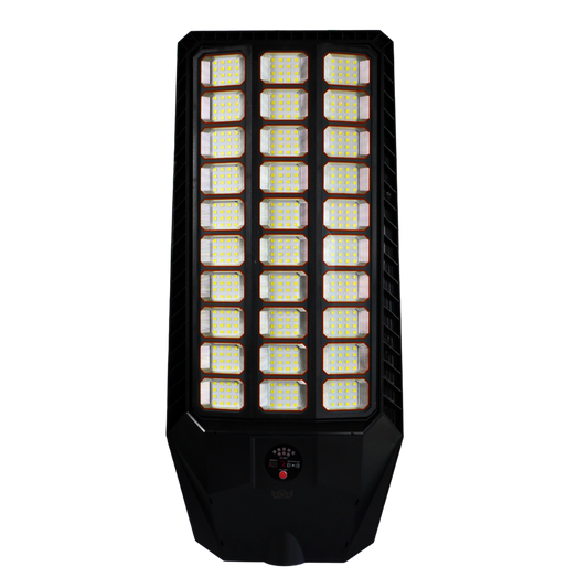 Lampa Solara Stradala Innova Smart Home Genesis 1400W cu Senzor de Miscare si Telecomanda, IP66, Panou Solar Rapid, Kit Instalare Inclus