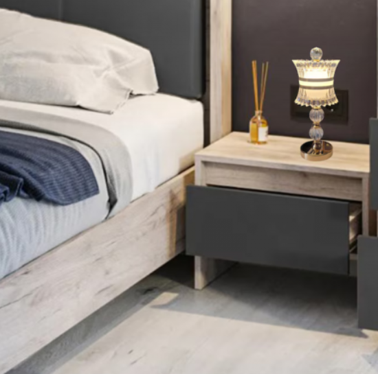 Lampă LED Decorativă Barcelona, Control Tactil cu 3 Nuanțe de Lumină, Baterie Reîncărcabilă, Design Elegant Auriu/Transparent