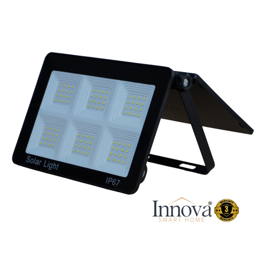 Lampa Solara Modulara Aurora by Innova 100W BK-T7 cu Panou Detasabil  – Senzor Lumina, IP67, 140 mp2