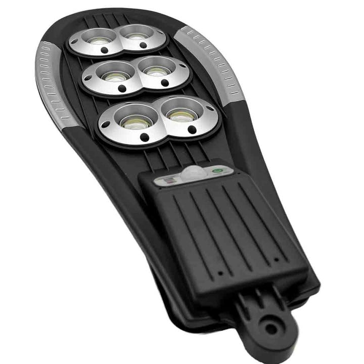 Set 2x Lampa Solara Jortan Stradala DualLED 300W 156 COB, Acumulatori 3600 mAh, Telecomanda, Panou Solar integrat