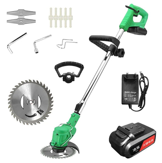 Black Friday - Motocoasa Electrica Cu Acumulator 2 x 48V, 18000 RPM , Extensibila + 9 Accesorii