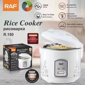 Oala electrica pentru gatit cu aburi, RAF R180, 1000 W, 5 L, gatit/incalzit, 23x29 cm, alb