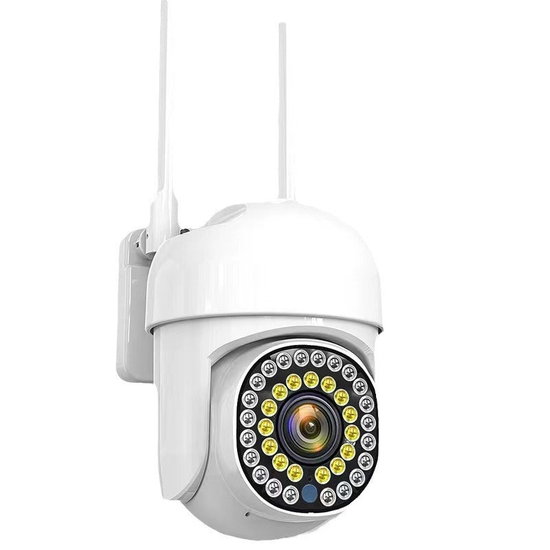 Pachet 2 x Cameră de Supraveghere Smart WIFI, 36 LED-uri, HD, Viziune Nocturnă cu Infraroșu și Protecție IP66, Transmisie Live pe Telefon