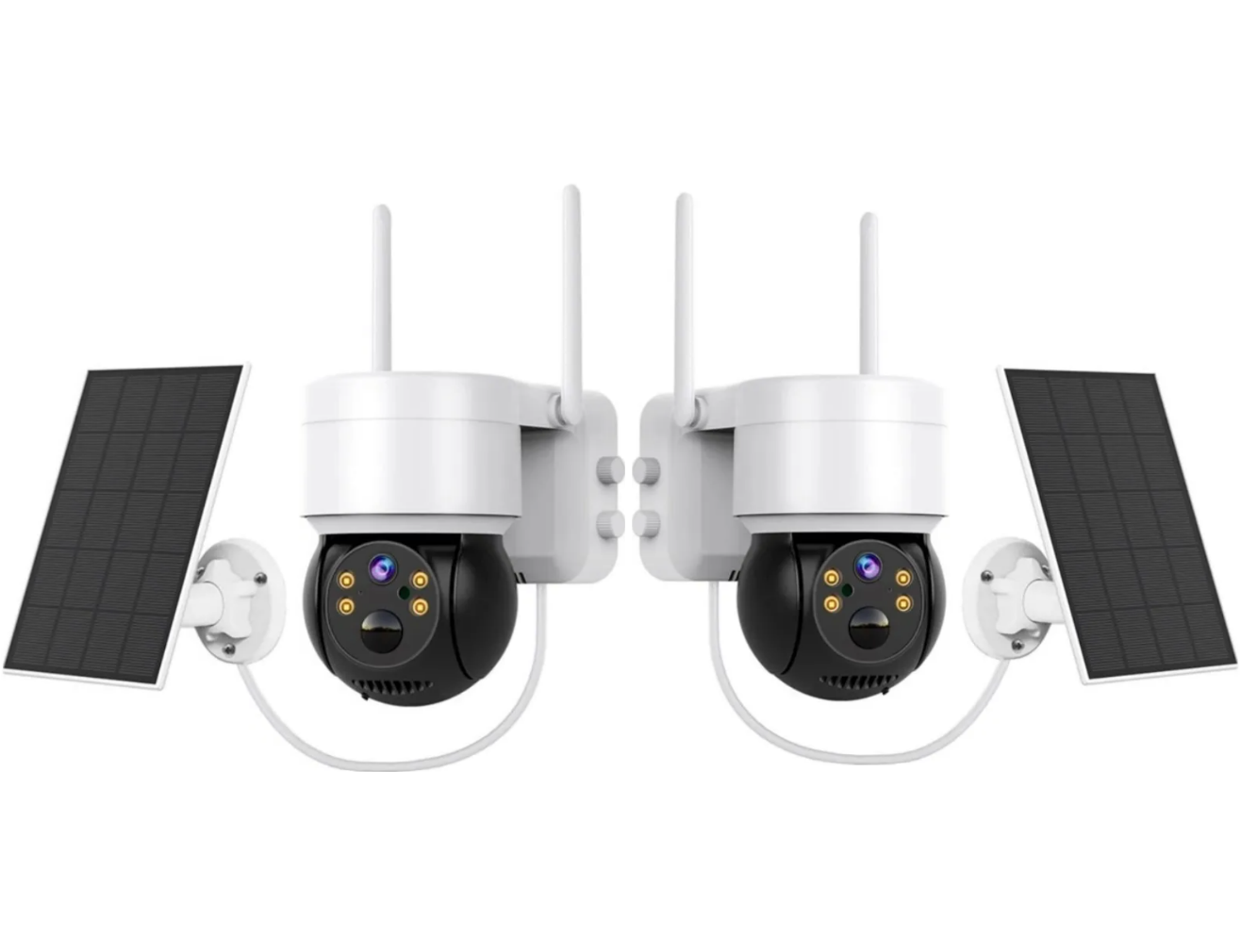 % BLACK FRIDAY % 2 x Cameră de Supraveghere Jortan Premium cu Panou Solar, 4 MP, WiFi, Vedere Nocturnă ,360°,IP66 + CADOU SURPRIZA