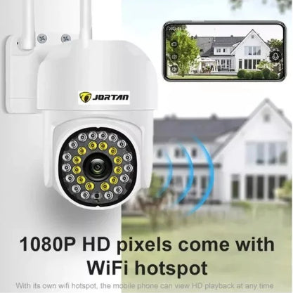 Pachet 2 x Cameră de Supraveghere Jortan WiFi HD cu Viziune Infraroșu și Protecție Avansată IP66