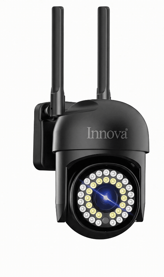 Pachet 2 x Cameră de Supraveghere Smart Innova, 36 LED-uri, HD, IP66 + 2 Carduri Cadou