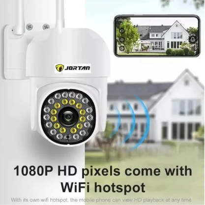 Pachet 3 x Cameră de Supraveghere Jortan 8161QJ, 28 LED-uri, WiFi, HD, Viziune Nocturnă cu Infraroșu și Protecție IP66, Transmisie Live pe Telefon