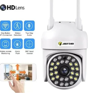 Pachet 3 x Cameră de Supraveghere Jortan 8161QJ, 28 LED-uri, WiFi, HD, Viziune Nocturnă cu Infraroșu și Protecție IP66, Transmisie Live pe Telefon