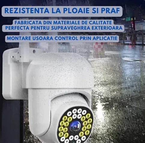 Pachet 4 x Cameră de Supraveghere Jortan 8161QJ WiFi HD cu Viziune Infraroșu și Protecție Avansată IP66