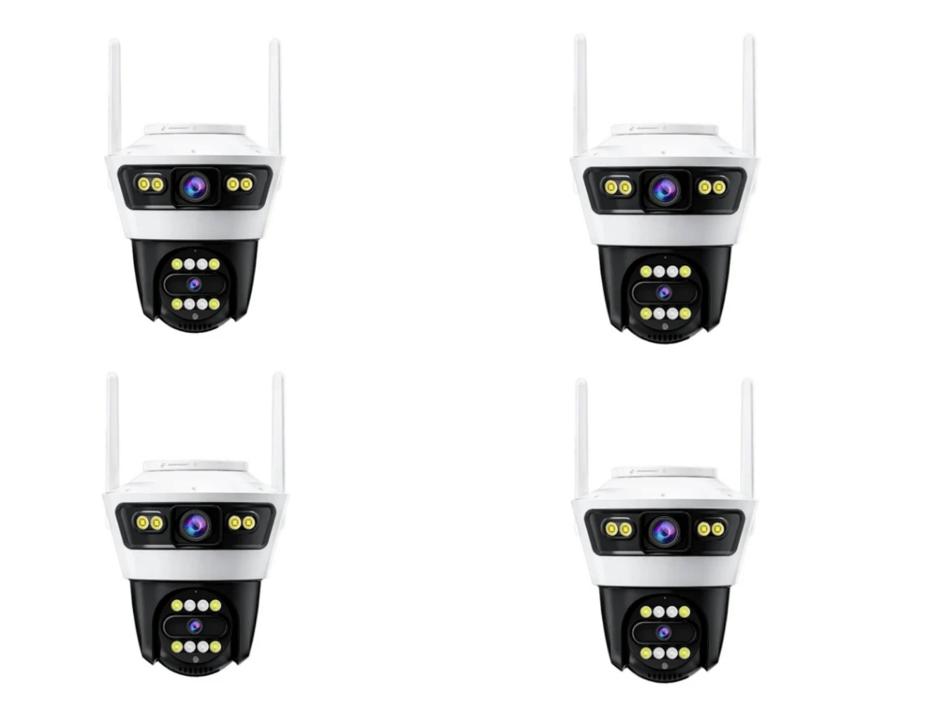 Pachet 4 x Supraveghere Duală Jortan 4, 6MP, WiFi, cu Funcționalitate Yoosee pentru Control de Distanță