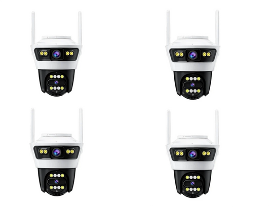 Pachet 4 x Supraveghere Duală Jortan 4, 6MP, WiFi, cu Funcționalitate Yoosee pentru Control de Distanță