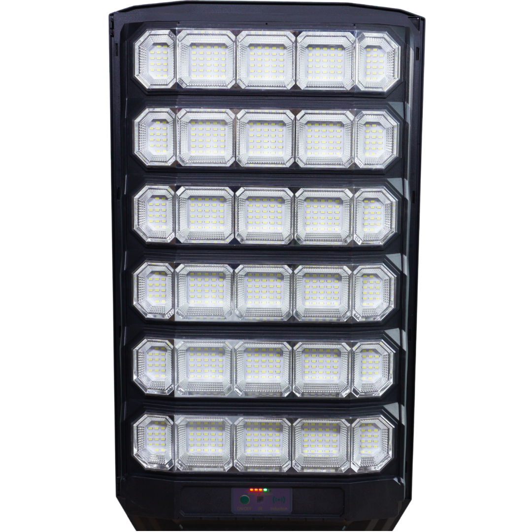 Lampa Solara Stradala Polaris Innova 1600W – LED 120 000 lm, Senzor Lumina/Miscare si Telecomanda, IP66 & Suport Prindere