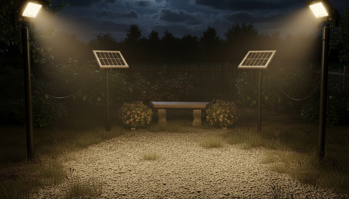 Set 2 x Proiector LED INNOVA 800 W Cu Panou Solar si telecomanda, IP66 + Cadou Surpriza