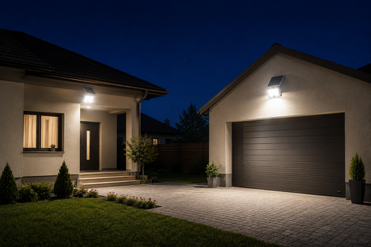 Proiector Solar LED 800W Innova Smart Home Hall, IP67, Panou Solar 45x35 cm și Telecomandă