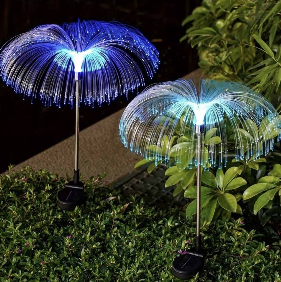 Set 2/4/8 x Lumină Solară pentru Grădină Tip Meduză RGB – Instalare Automată cu Senzor de Lumină