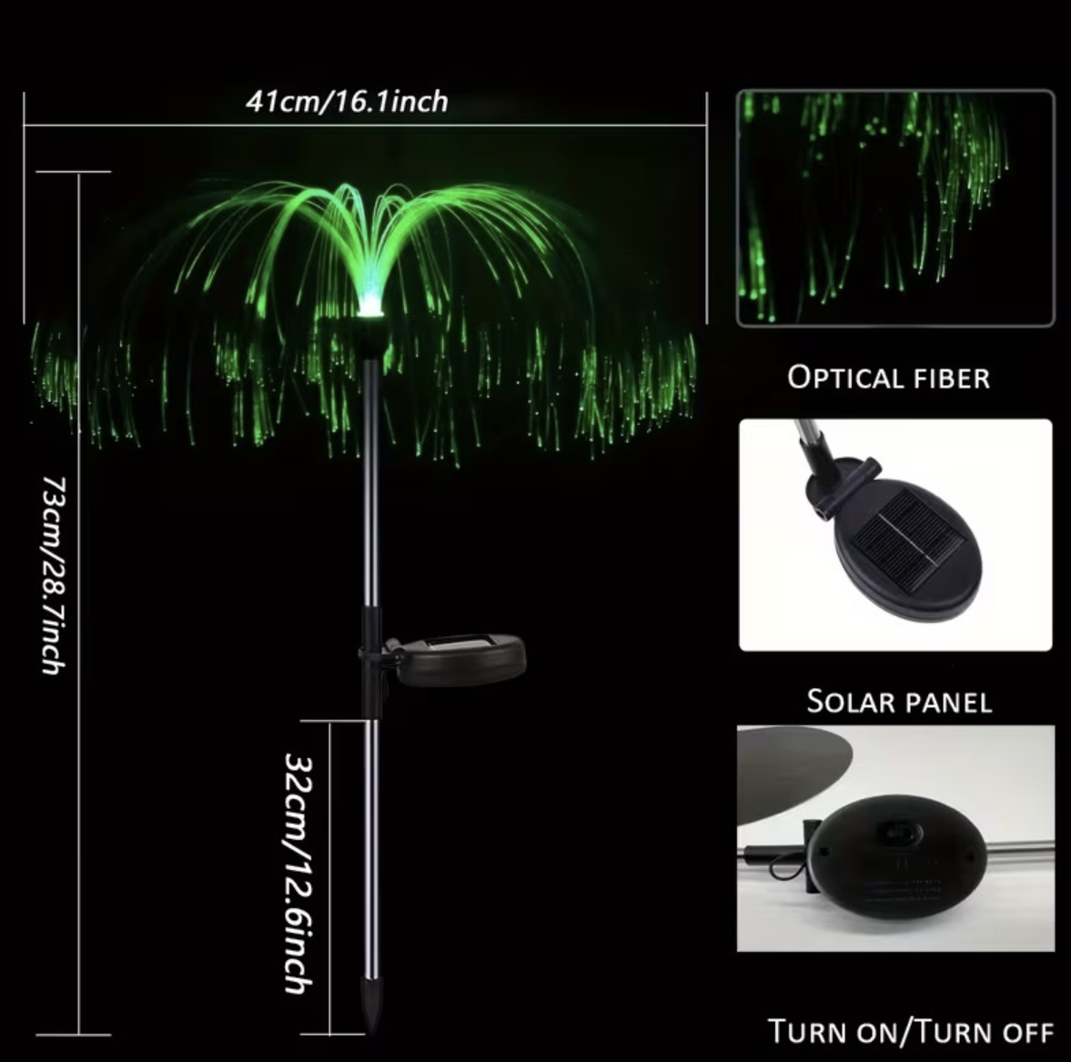 Set 2/4/8 x Lumină Solară pentru Grădină Tip Meduză RGB – Instalare Automată cu Senzor de Lumină