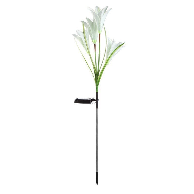 Set 2 Lampi Solare Crini Decorative, 70cm, IP66, LED cu Senzor Lumina