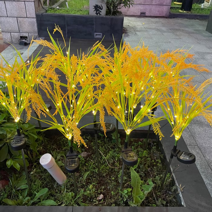 Set 2 Lampi Solare Decorative Spice de Grau M374-16, 60cm, IP66, LED cu Senzor Lumina