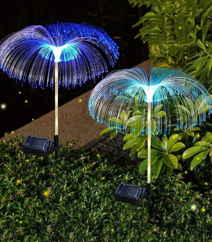 Set 2/4/8 x Lumină Solară pentru Grădină Tip Meduză RGB – Instalare Automată cu Senzor de Lumină