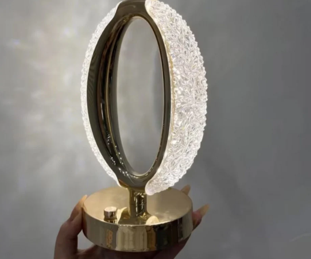 Set 2x Lampa Diamond Crystal LED – Eleganță rafinată cu 3 temperaturi de culoare Alb Rece, Alb Cald, Neutru și Accente Aurii