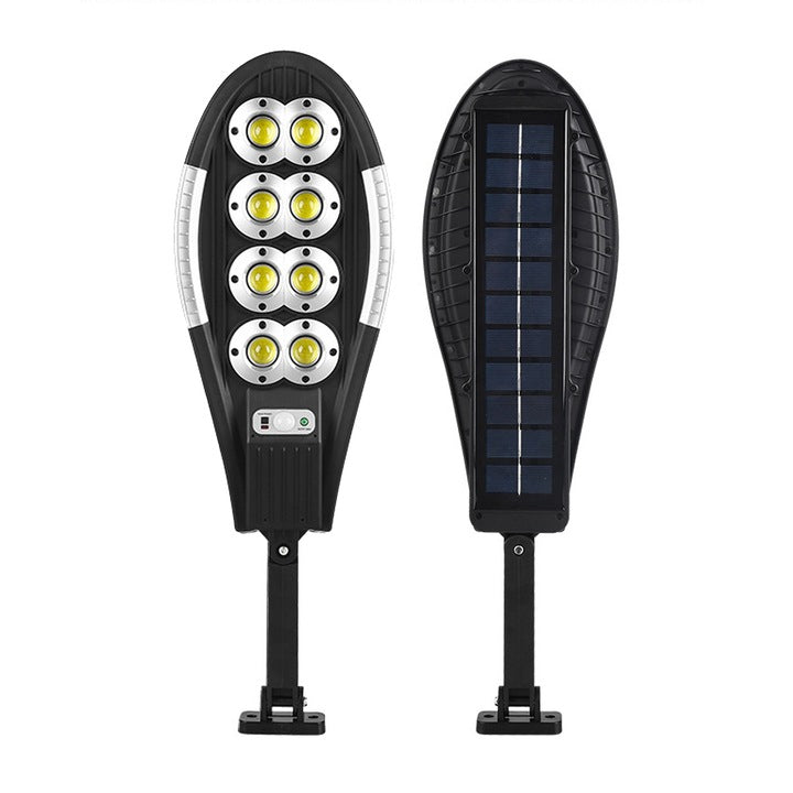Set 2x Lampa Solara Stradala Jortan DualLED 400W 156 COB, Acumulatori 3600 mAh, Telecomanda, Panou Solar integrat