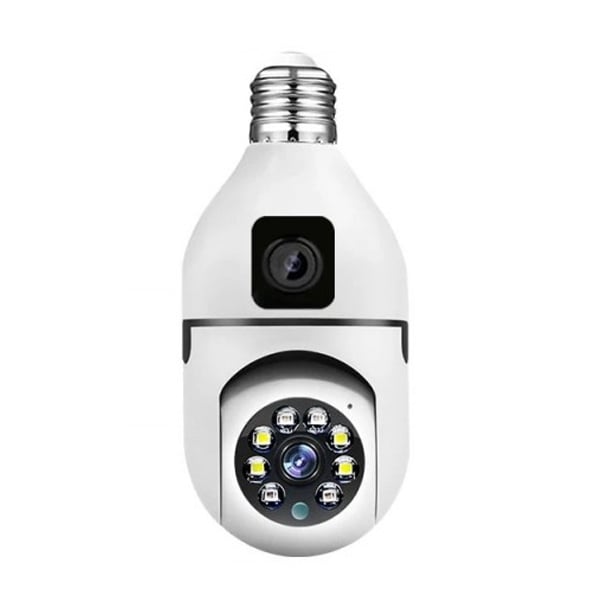 Set 4 x Jortan JTZ-9696PROB: Cameră Supraveghere Duală Tip Bec, HD, WiFi, Vedere 360° Full Color + CADOU SURPRIZA