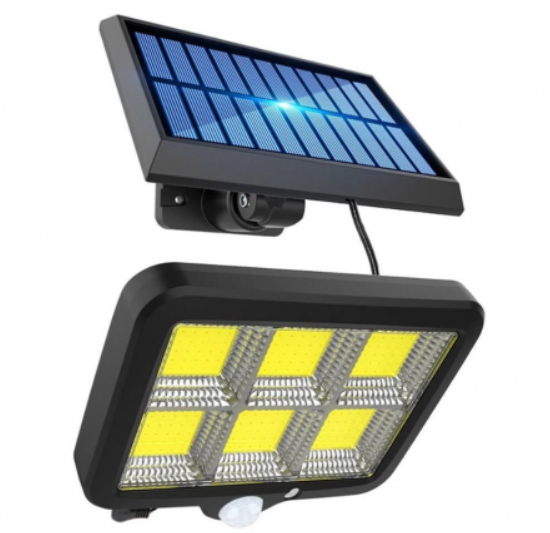 Set 4 x  Lampa Solara 50W - 96 LED COB, cu PANOU DETASABIL + Cadou Surpriza