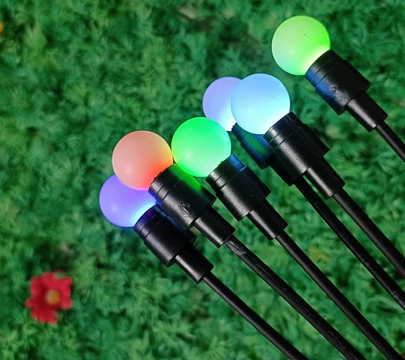 Black Friday - Set de 2 Lămpi Solare de Grădină cu Licurici Multicolor/Alb Cald – Eleganță și Magie în Spațiul Exterior