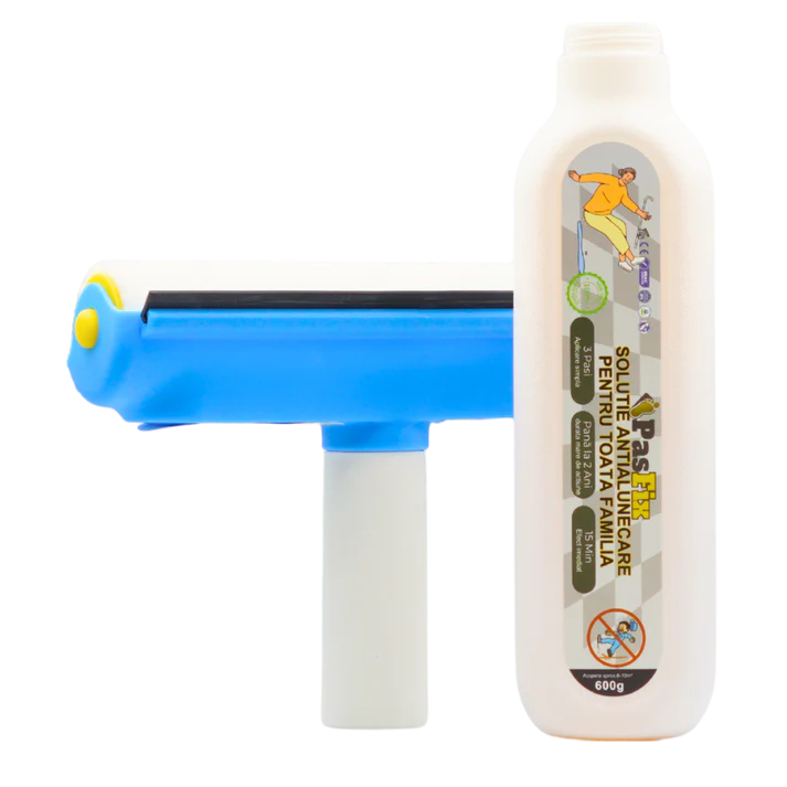 Solutie Antialunecare PasFix 600ml – Protecție sigură pentru gresie, piatră și marmură, cu rolă aplicatoare